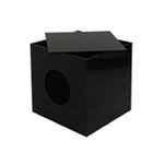 Black box with hole and lid